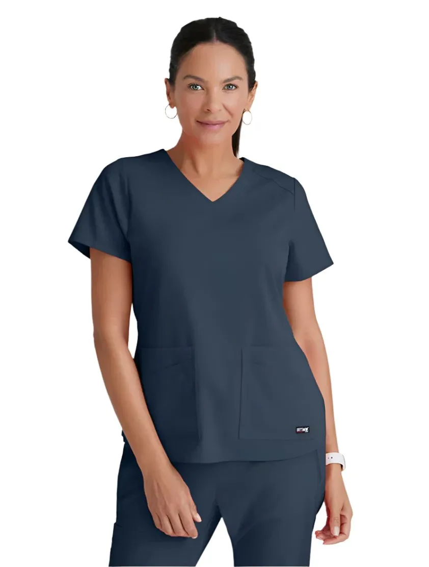 Grey's Anatomy Stretch™ by Barco Emma 4-Pocket V-Neck Scrub Top