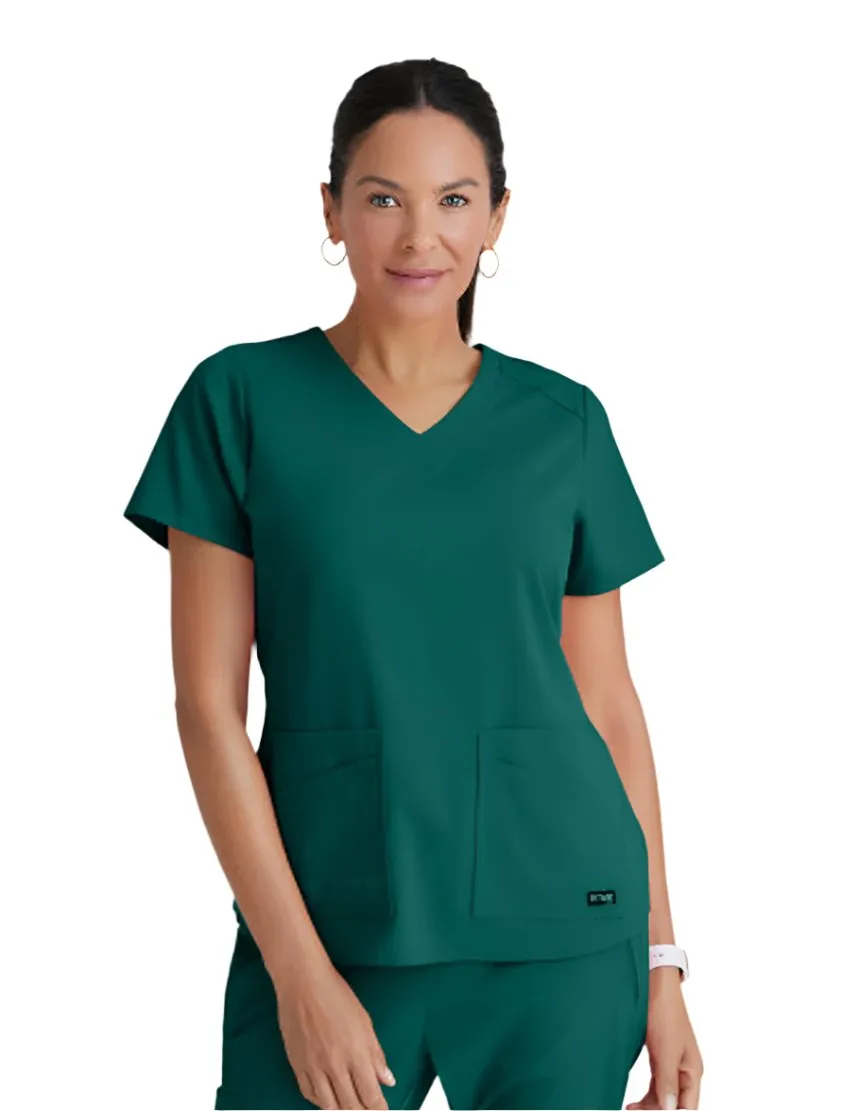 Grey's Anatomy Stretch™ by Barco Emma 4-Pocket V-Neck Scrub Top