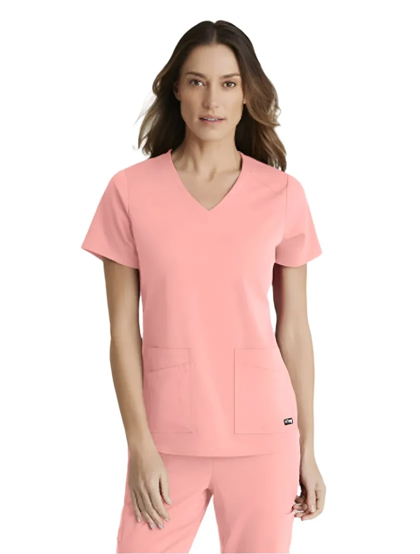 Grey's Anatomy Stretch™ by Barco Emma 4-Pocket V-Neck Scrub Top