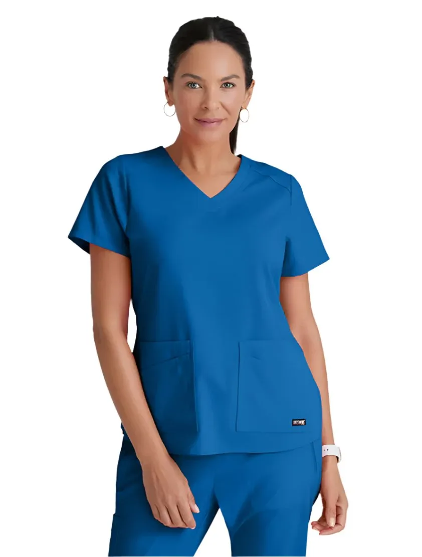 Grey's Anatomy Stretch™ by Barco Emma 4-Pocket V-Neck Scrub Top