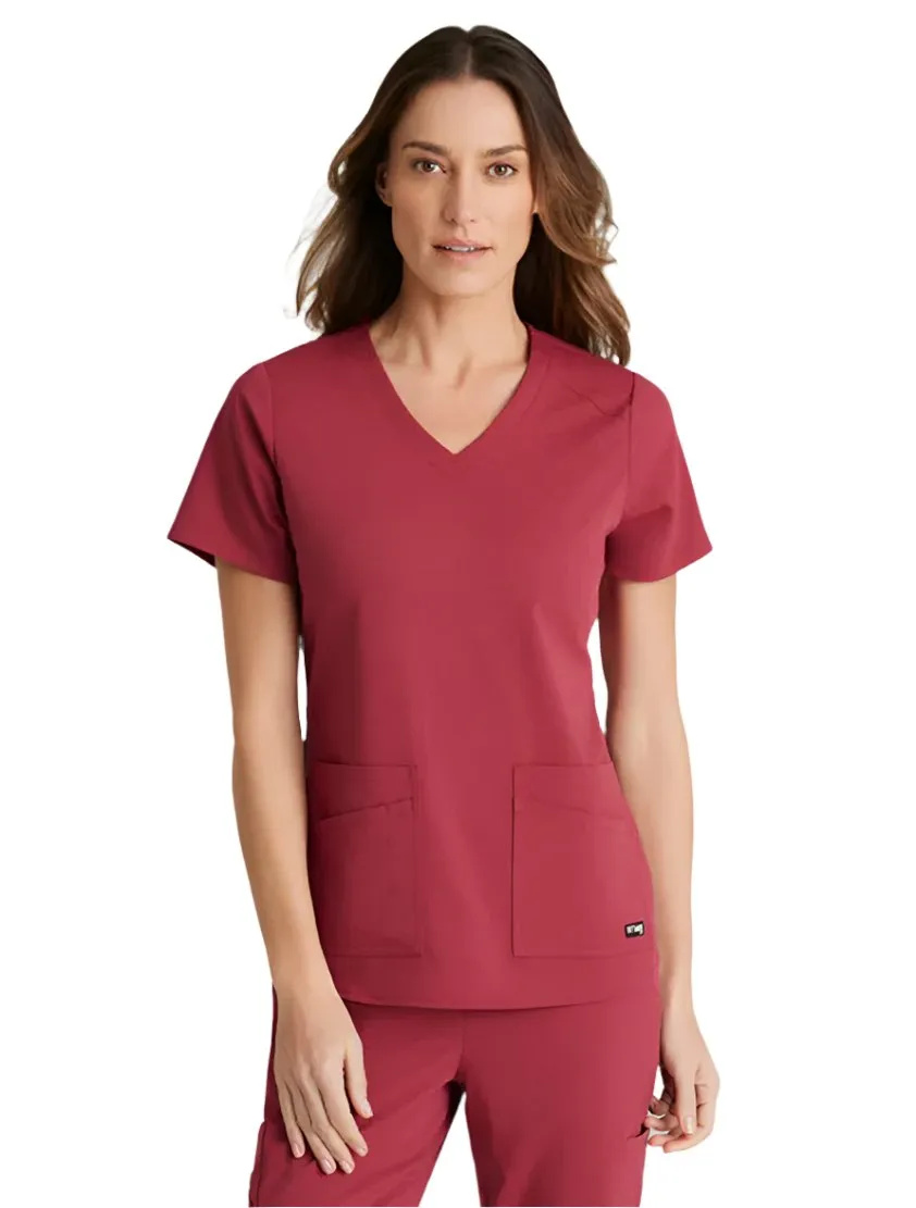 Grey's Anatomy Stretch™ by Barco Emma 4-Pocket V-Neck Scrub Top