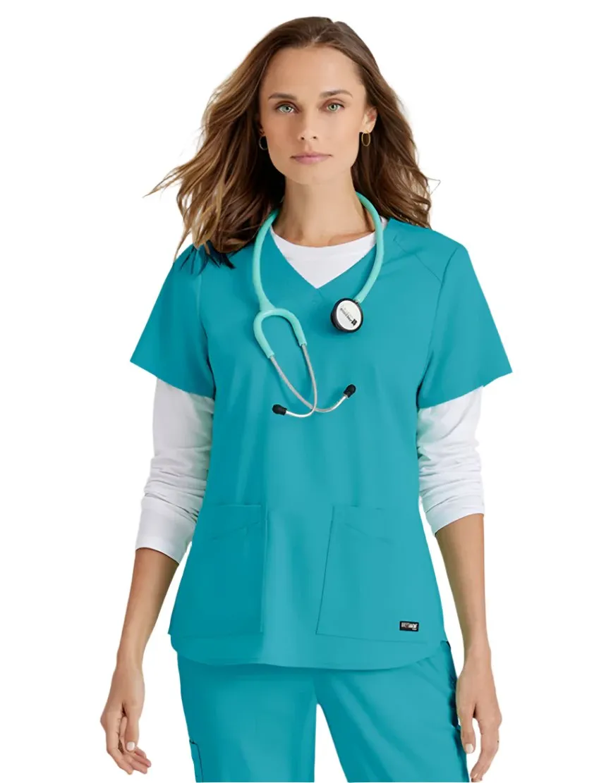 Grey's Anatomy Stretch™ by Barco Emma 4-Pocket V-Neck Scrub Top