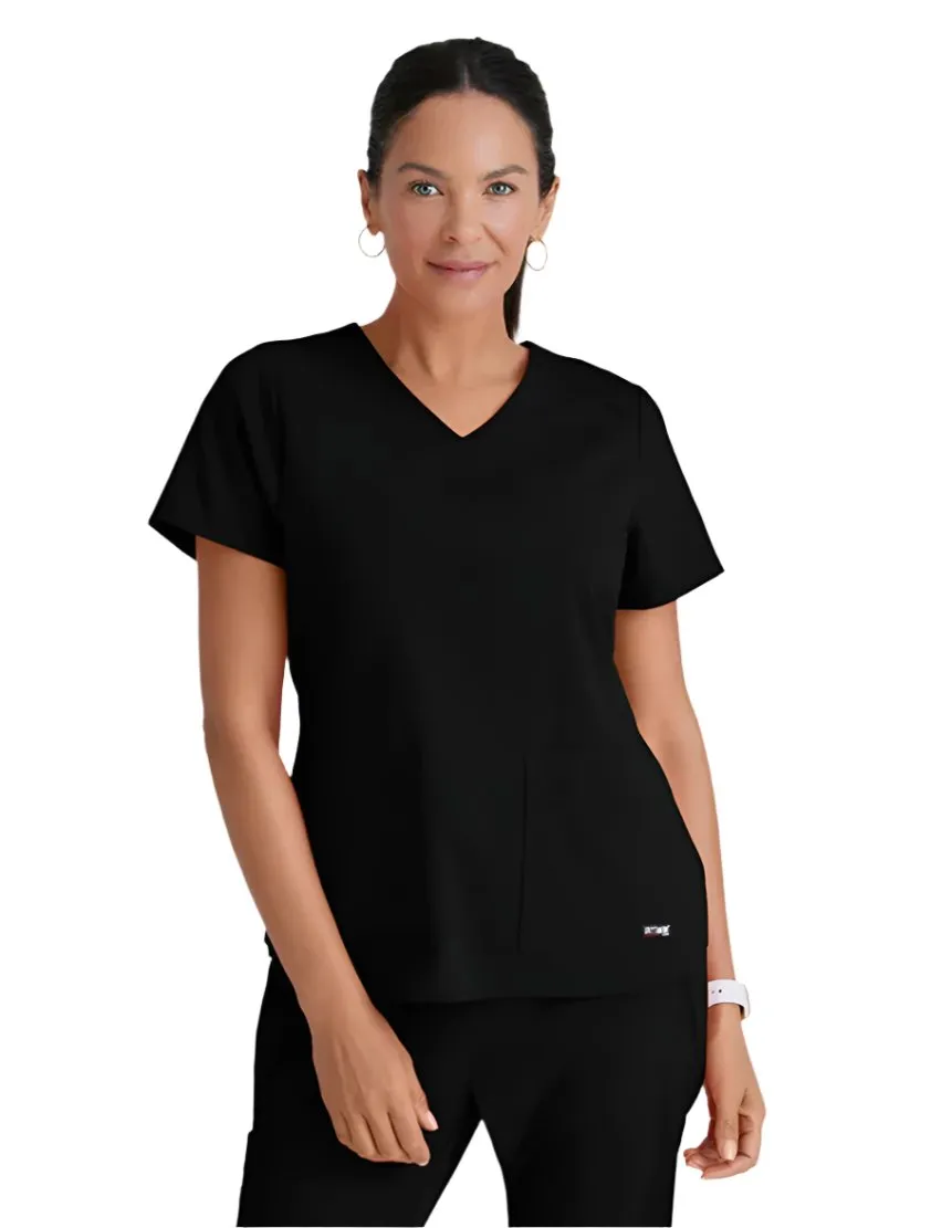 Grey's Anatomy Stretch™ by Barco Emma 4-Pocket V-Neck Scrub Top