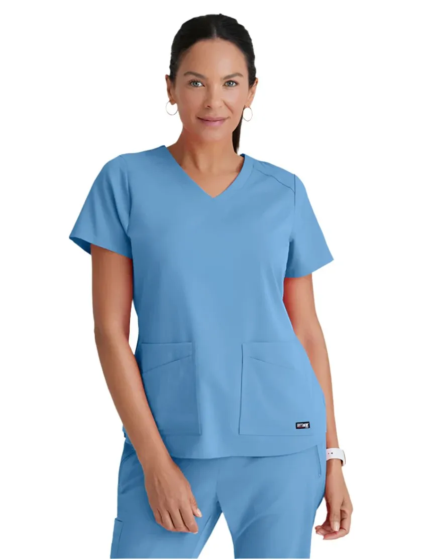 Grey's Anatomy Stretch™ by Barco Emma 4-Pocket V-Neck Scrub Top