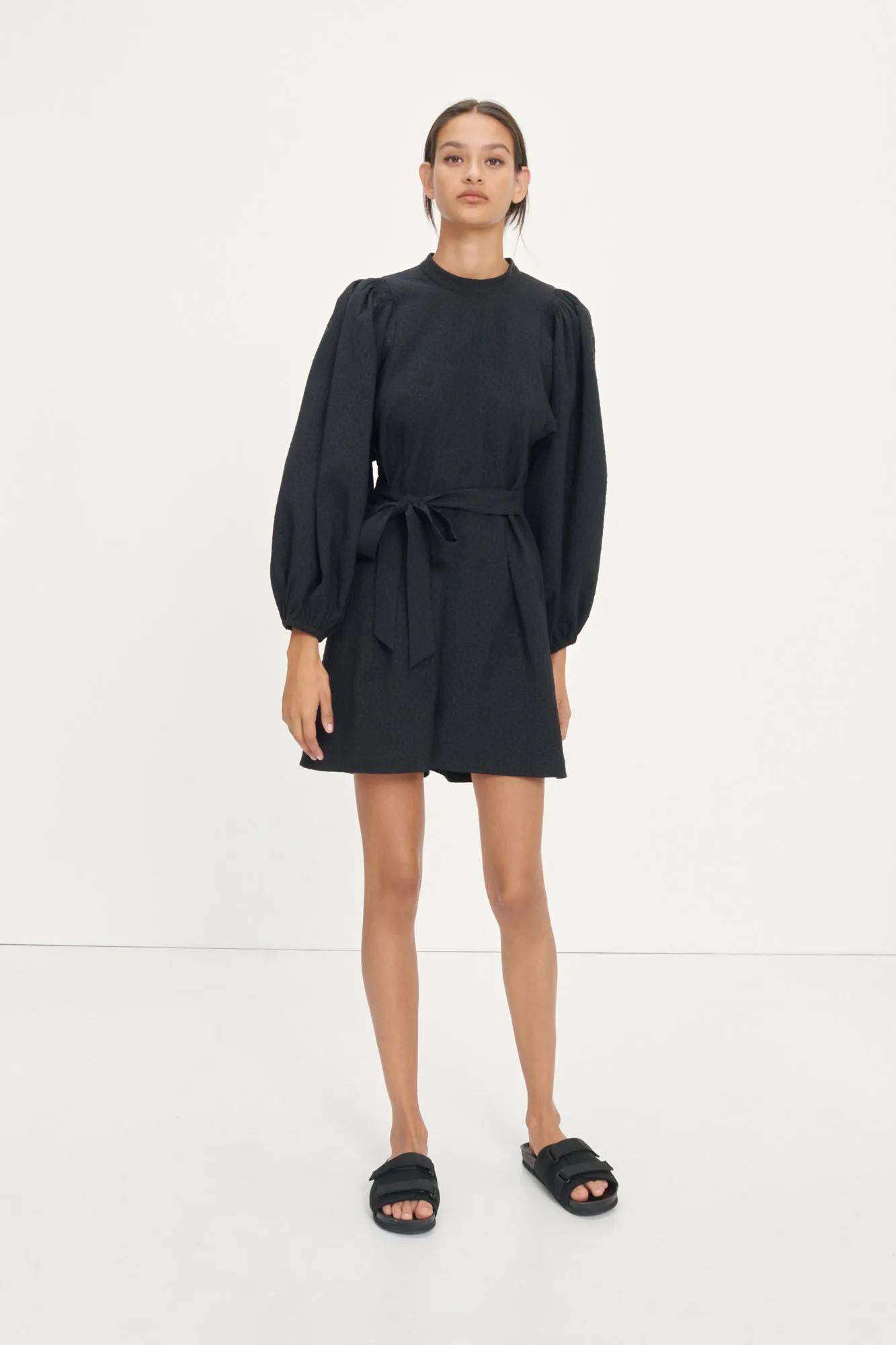 Harriet Short Jumpsuit - Black Flower