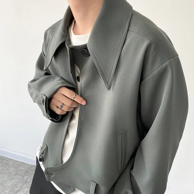 Irregular Side Button Jacket