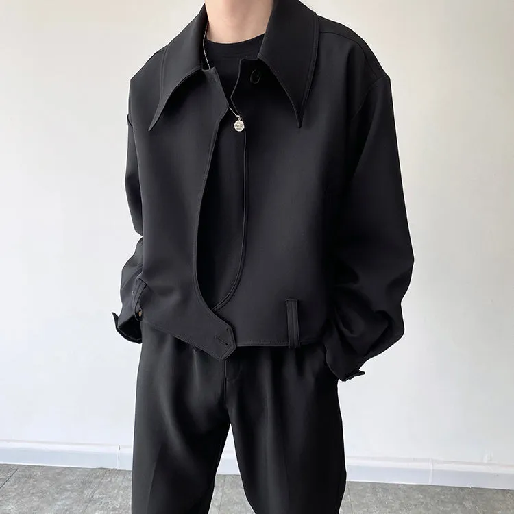 Irregular Side Button Jacket
