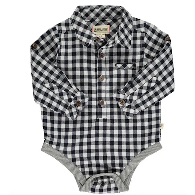 Jasper Bodysuit in Microplaid