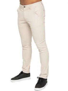 Kaiden Slim Stretch Trousers - Stone