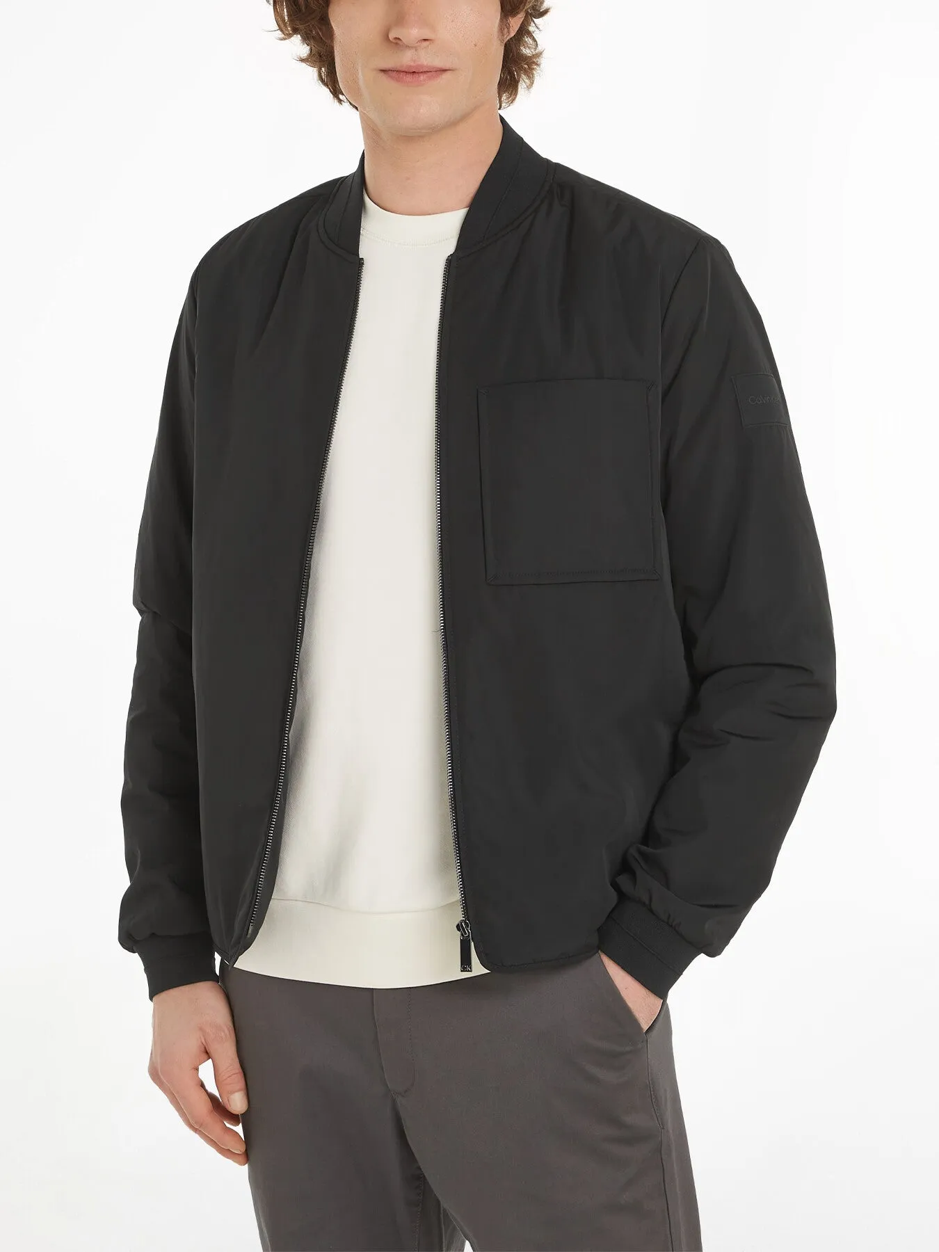 Lightweight Twill Bomber Jacket