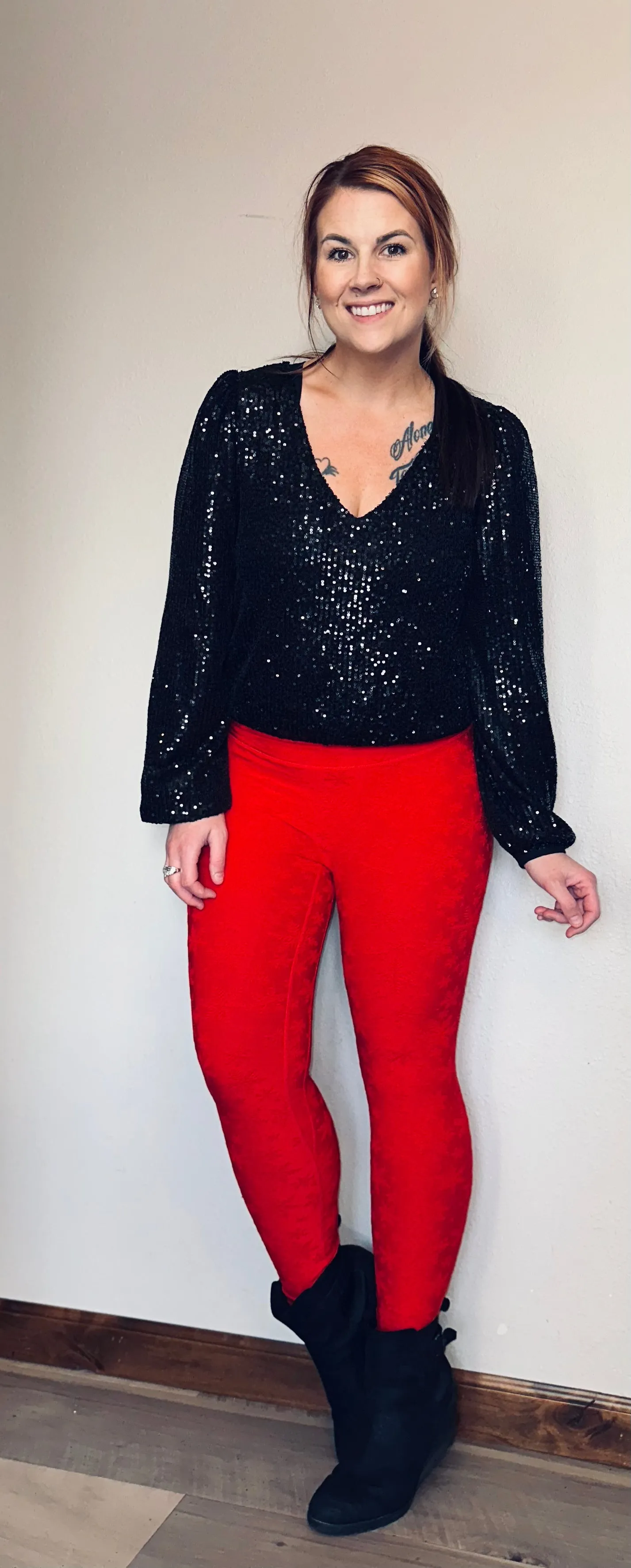 Long Sleeve Sequin Bodysuit