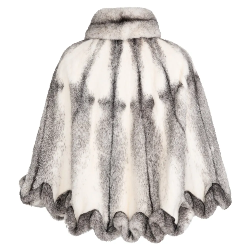 LUCILLA Mink fur cape