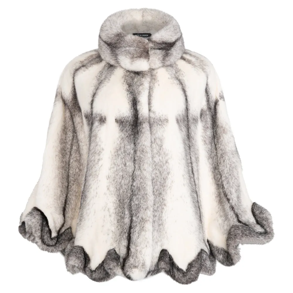 LUCILLA Mink fur cape