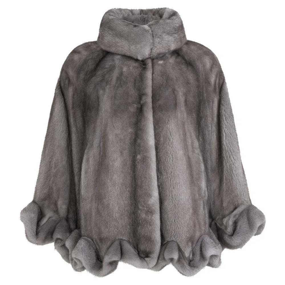LUCILLA Mink fur cape