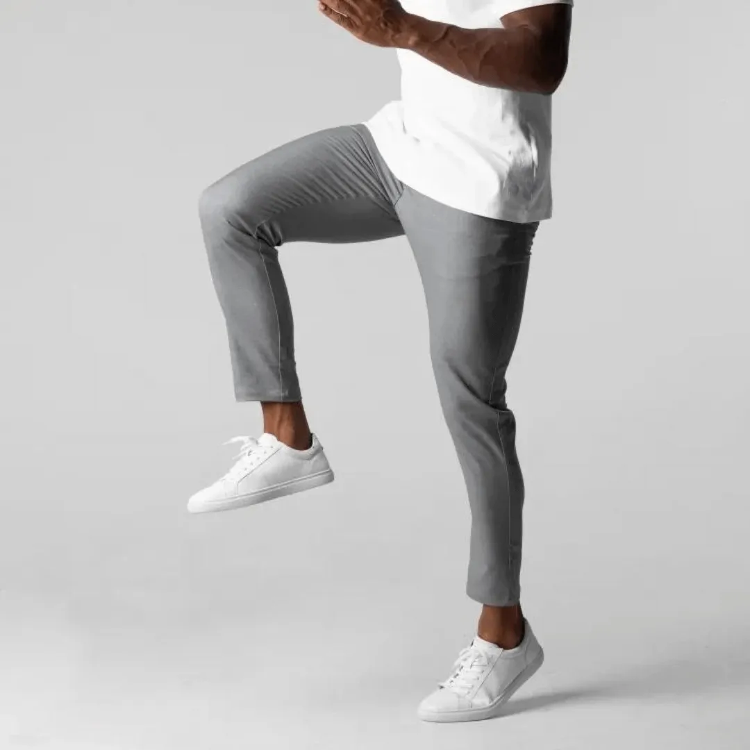 Men's Performance Chinos with Elastic Waist