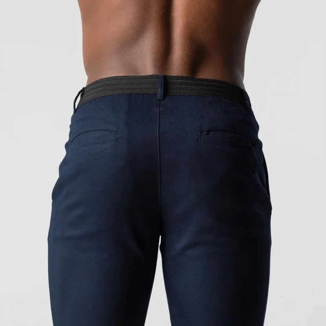 Men's Performance Chinos with Elastic Waist