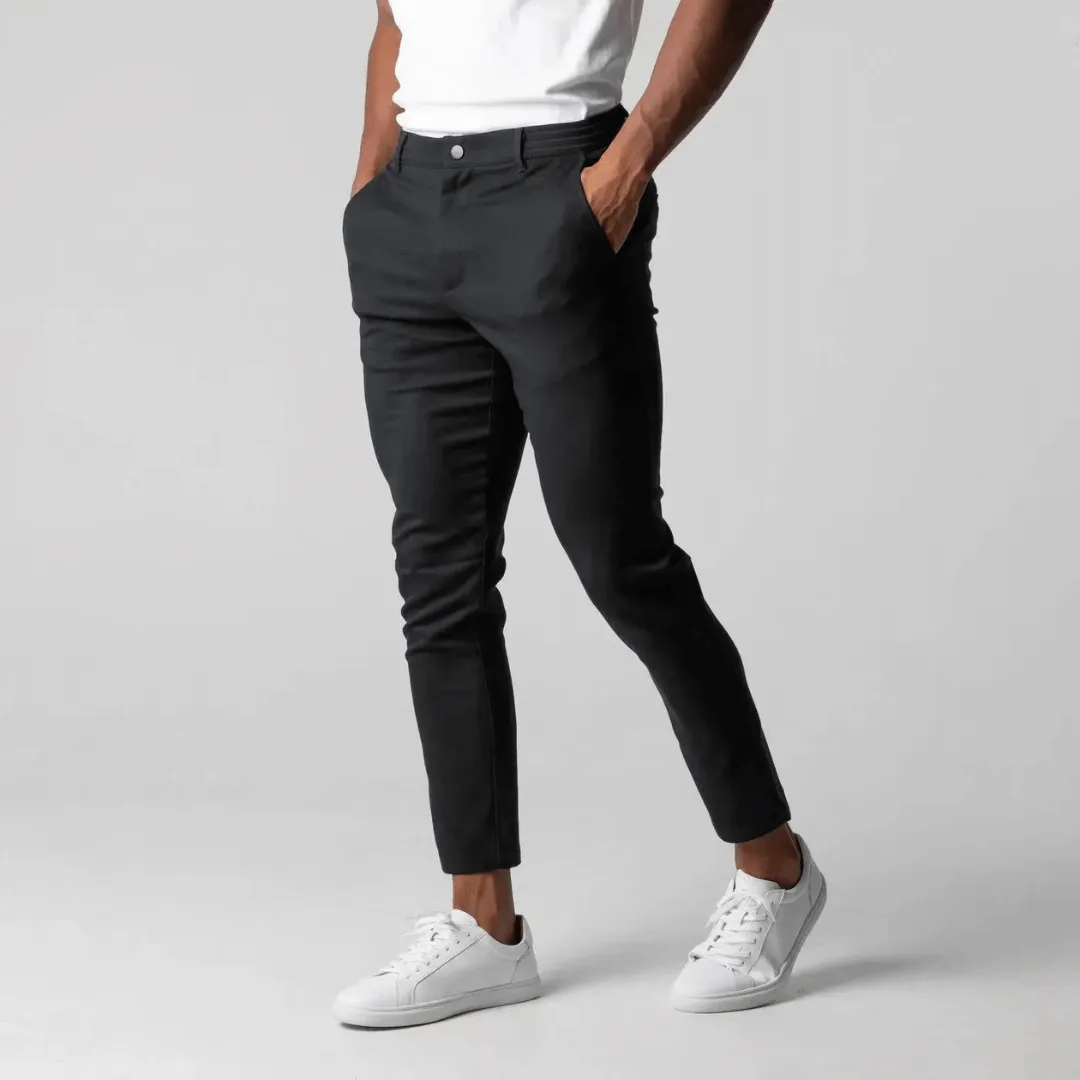 Men's Performance Chinos with Elastic Waist