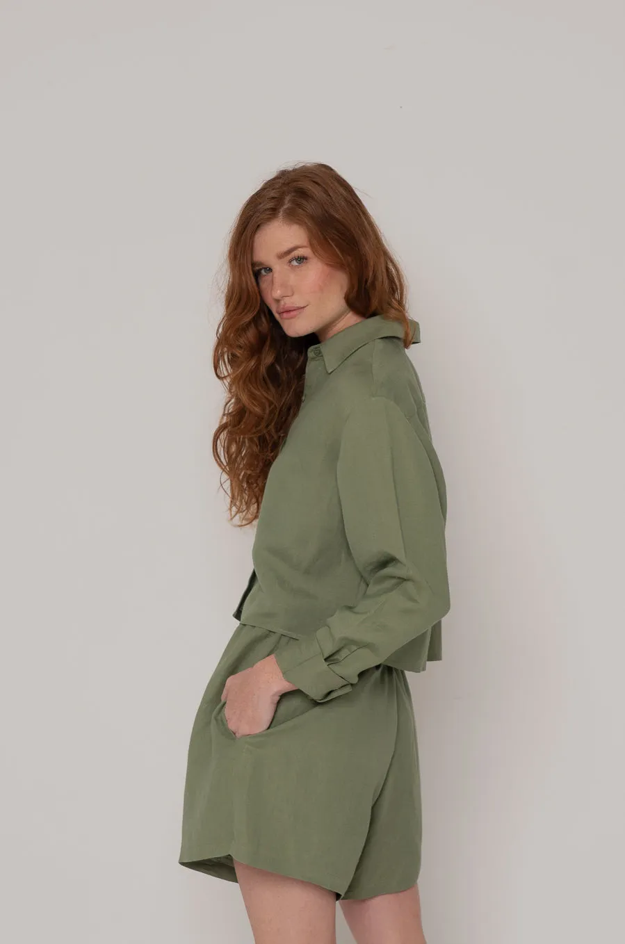 Nicola Top in Light Sage