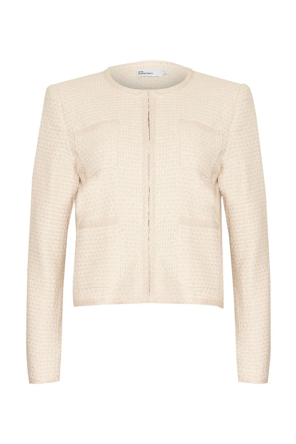 Patron jacket - Ecru boucle