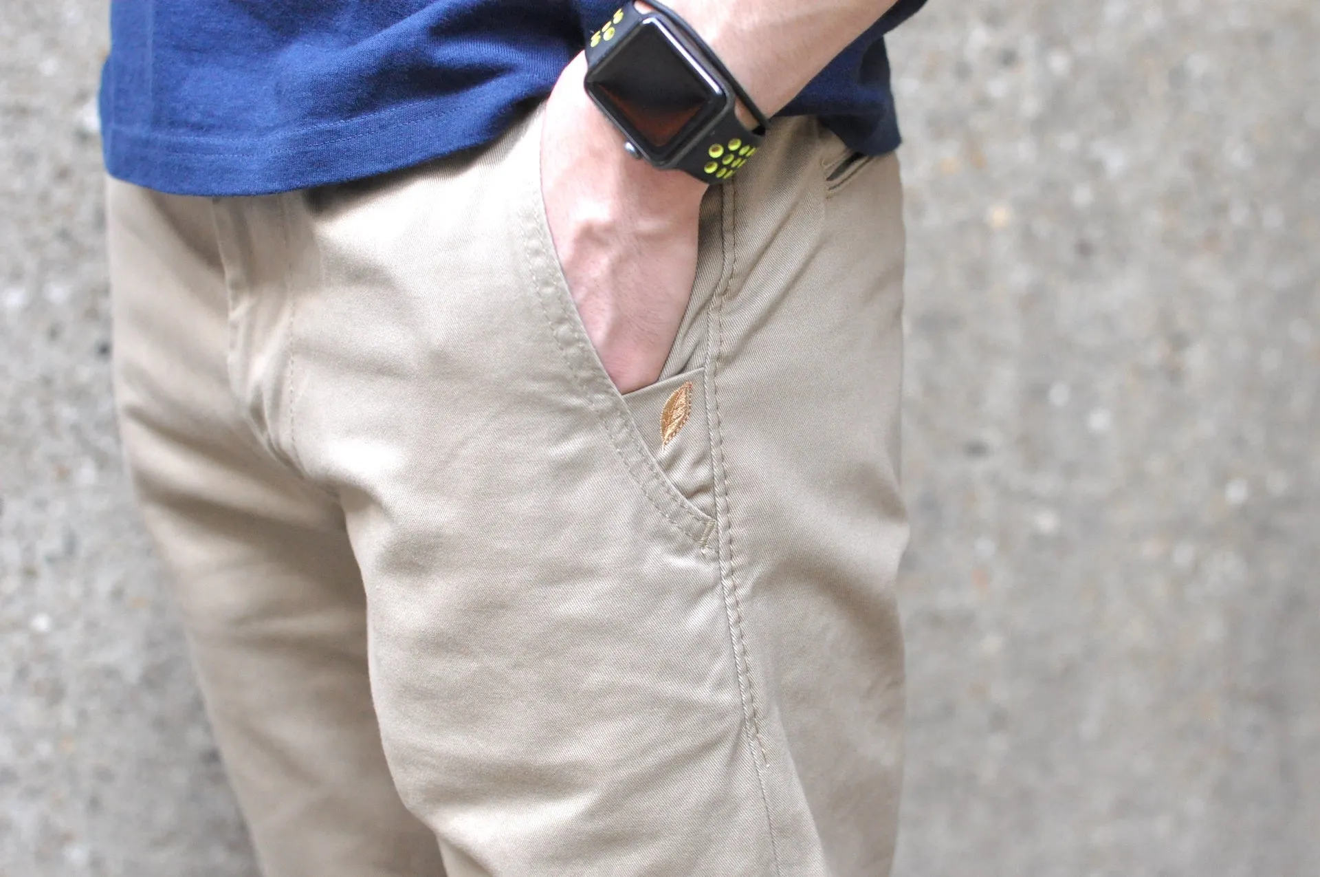 Pure Blue Japan 12oz High-Density "Worker's" Chinos (Beige)