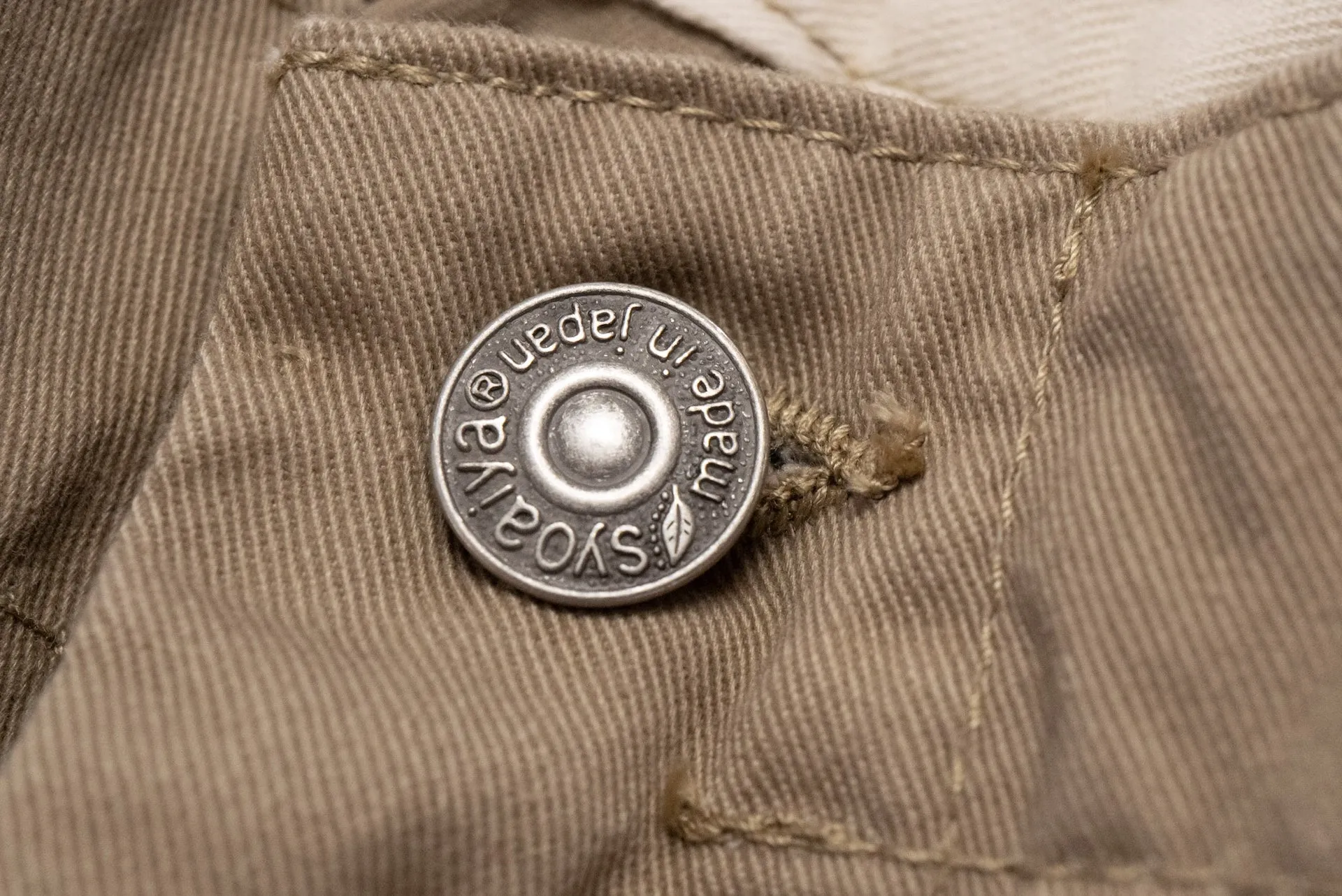 Pure Blue Japan 12oz High-Density "Worker's" Chinos (Beige)