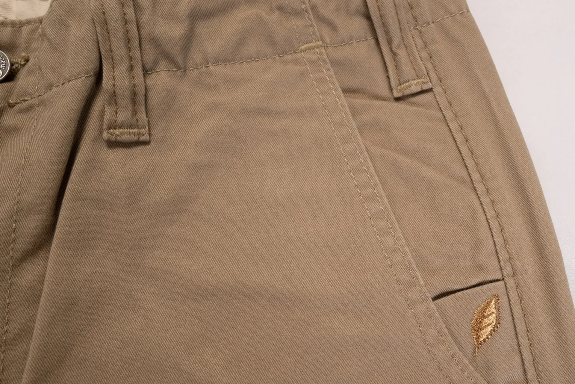 Pure Blue Japan 12oz High-Density "Worker's" Chinos (Beige)