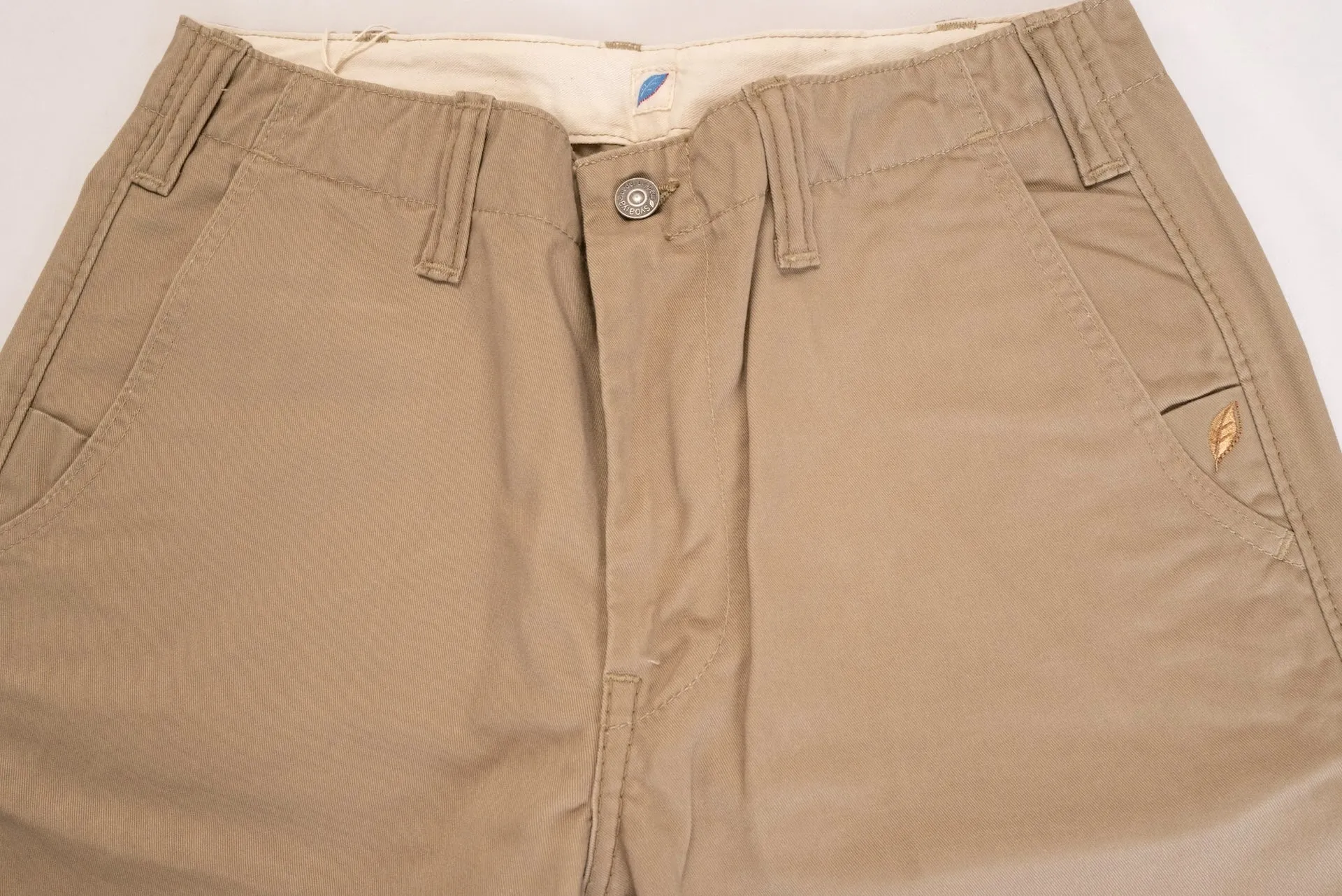 Pure Blue Japan 12oz High-Density "Worker's" Chinos (Beige)