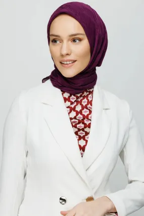 Purple Bamboo Square Scarf