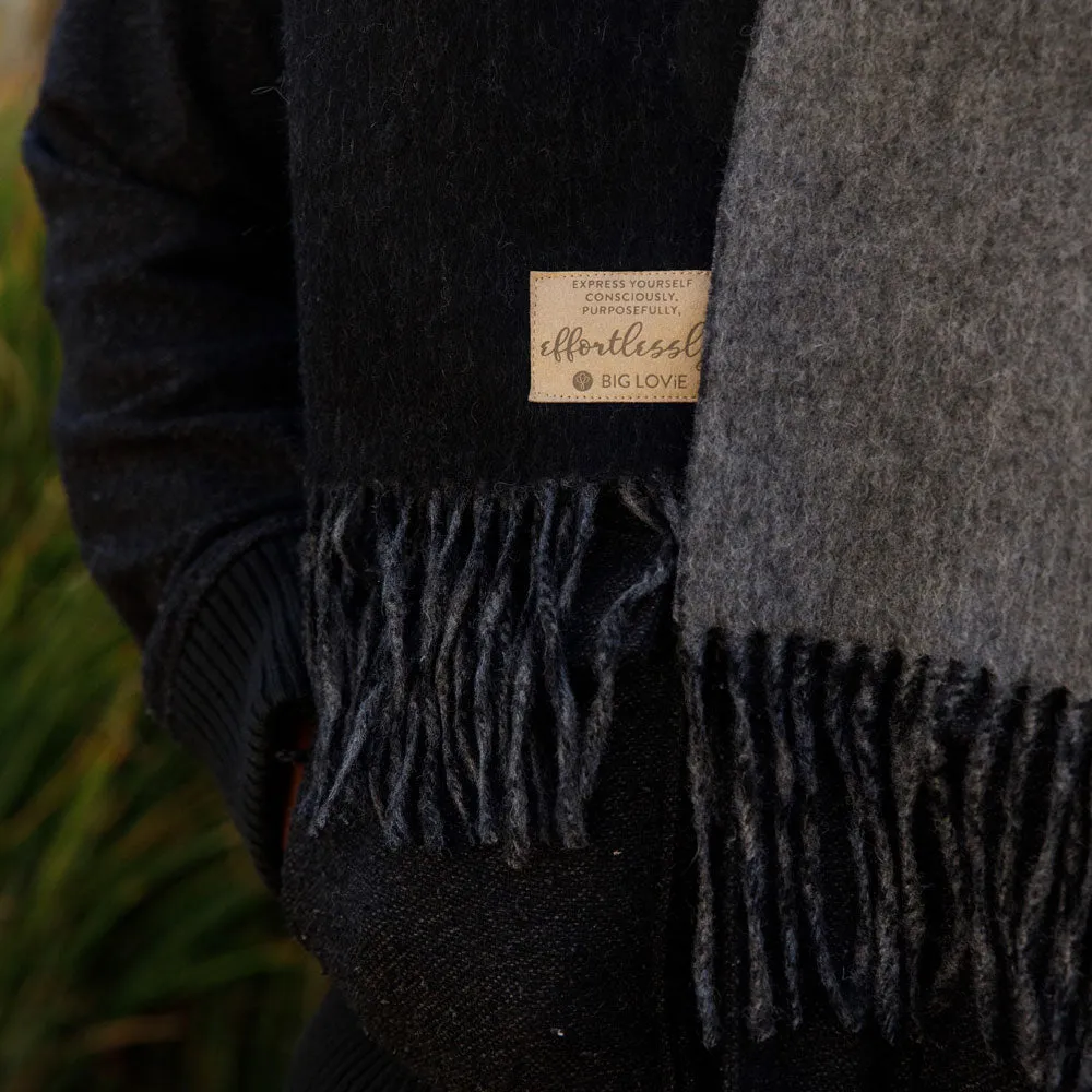 PURPOSEFUL SCARF | BLACK   GRANITE