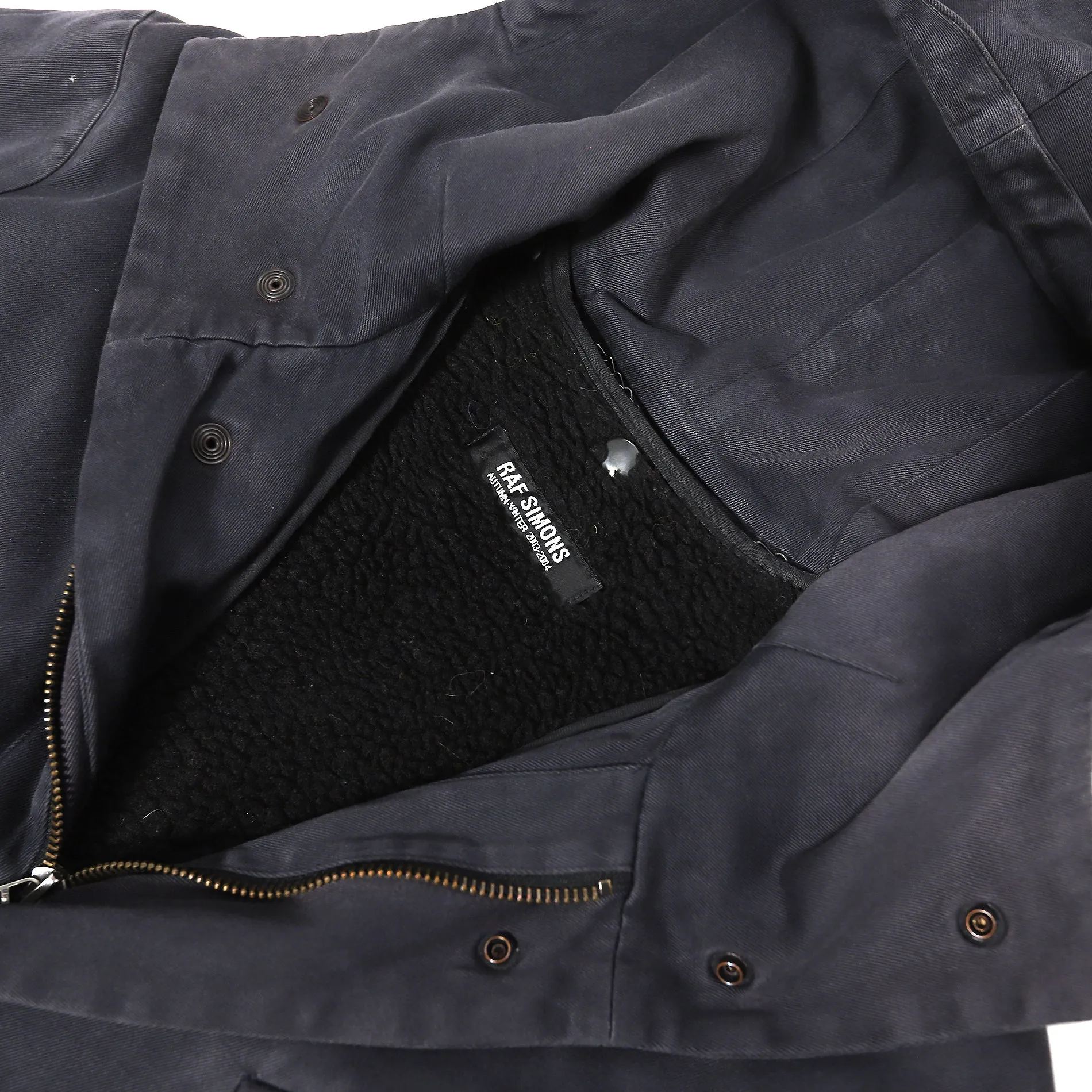 Raf Simons AW03 Peter Saville Patched Closer Parka