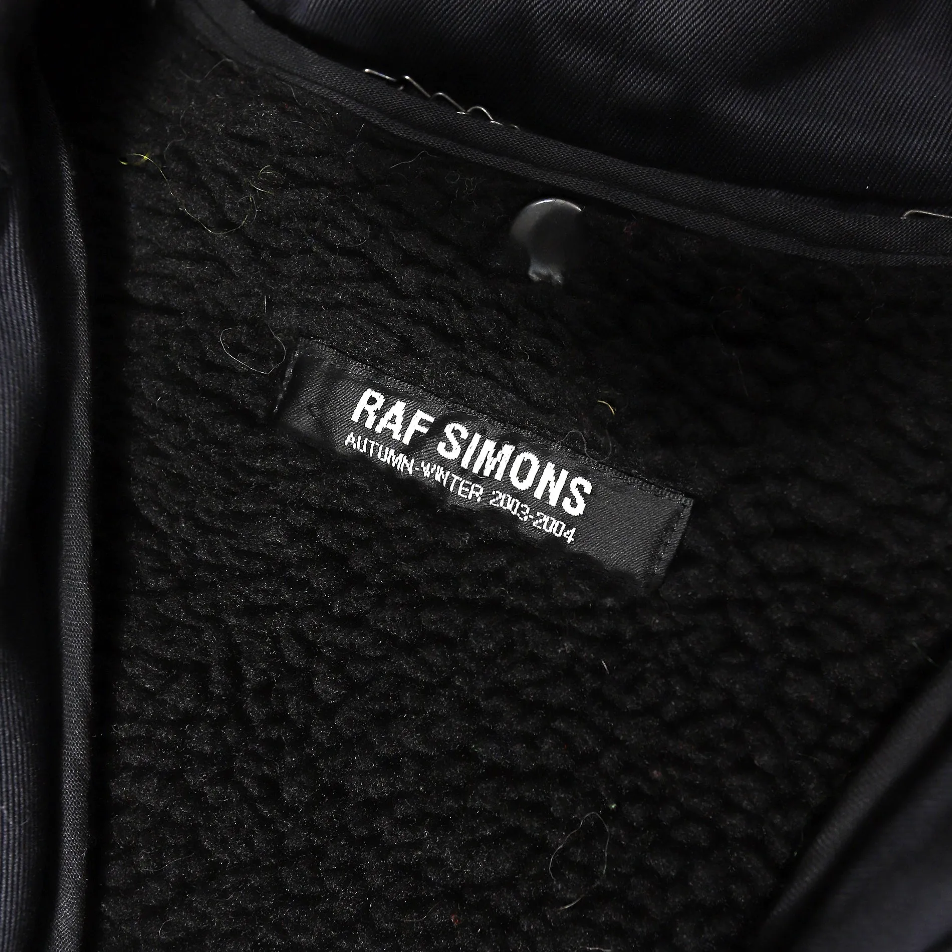 Raf Simons AW03 Peter Saville Patched Closer Parka