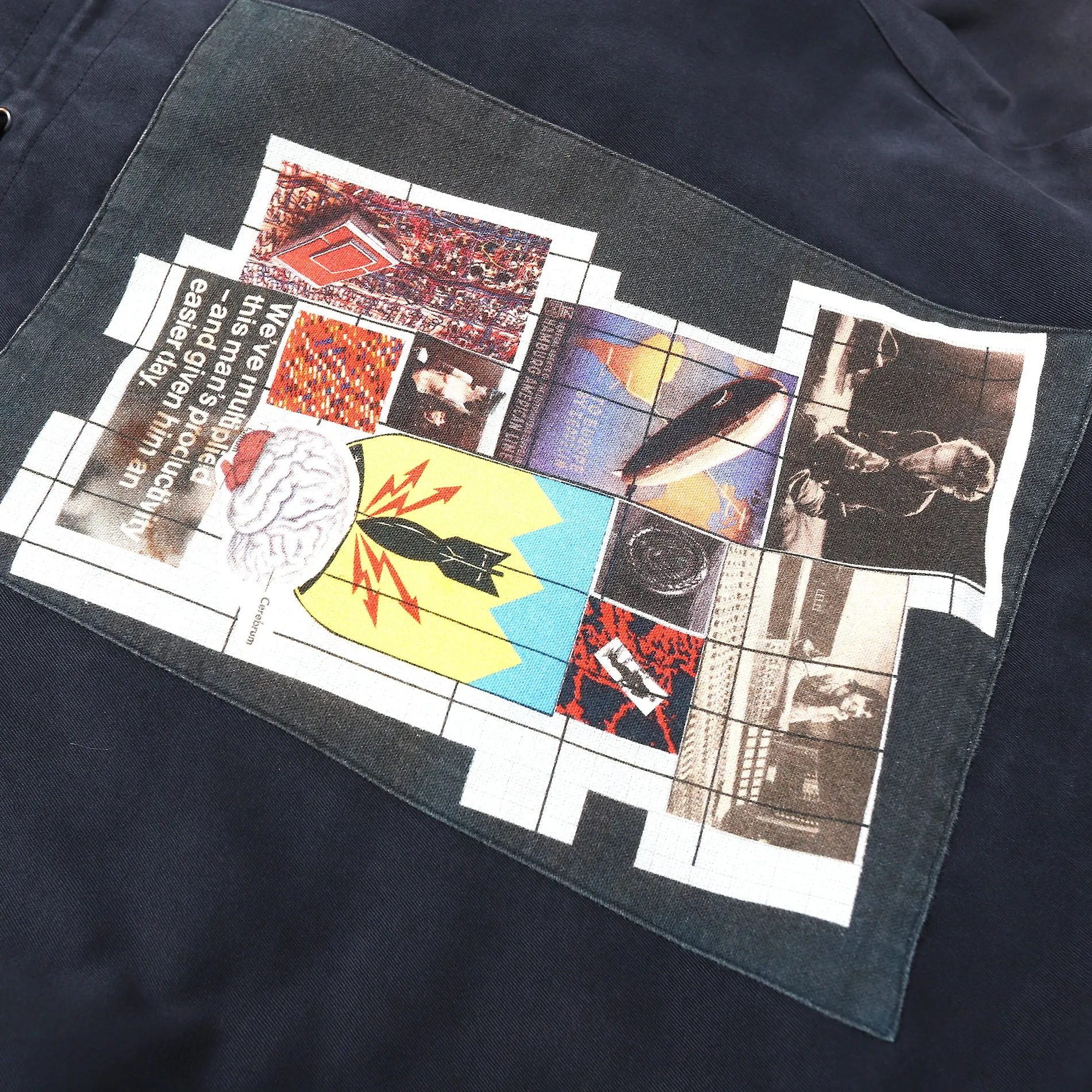 Raf Simons AW03 Peter Saville Patched Closer Parka