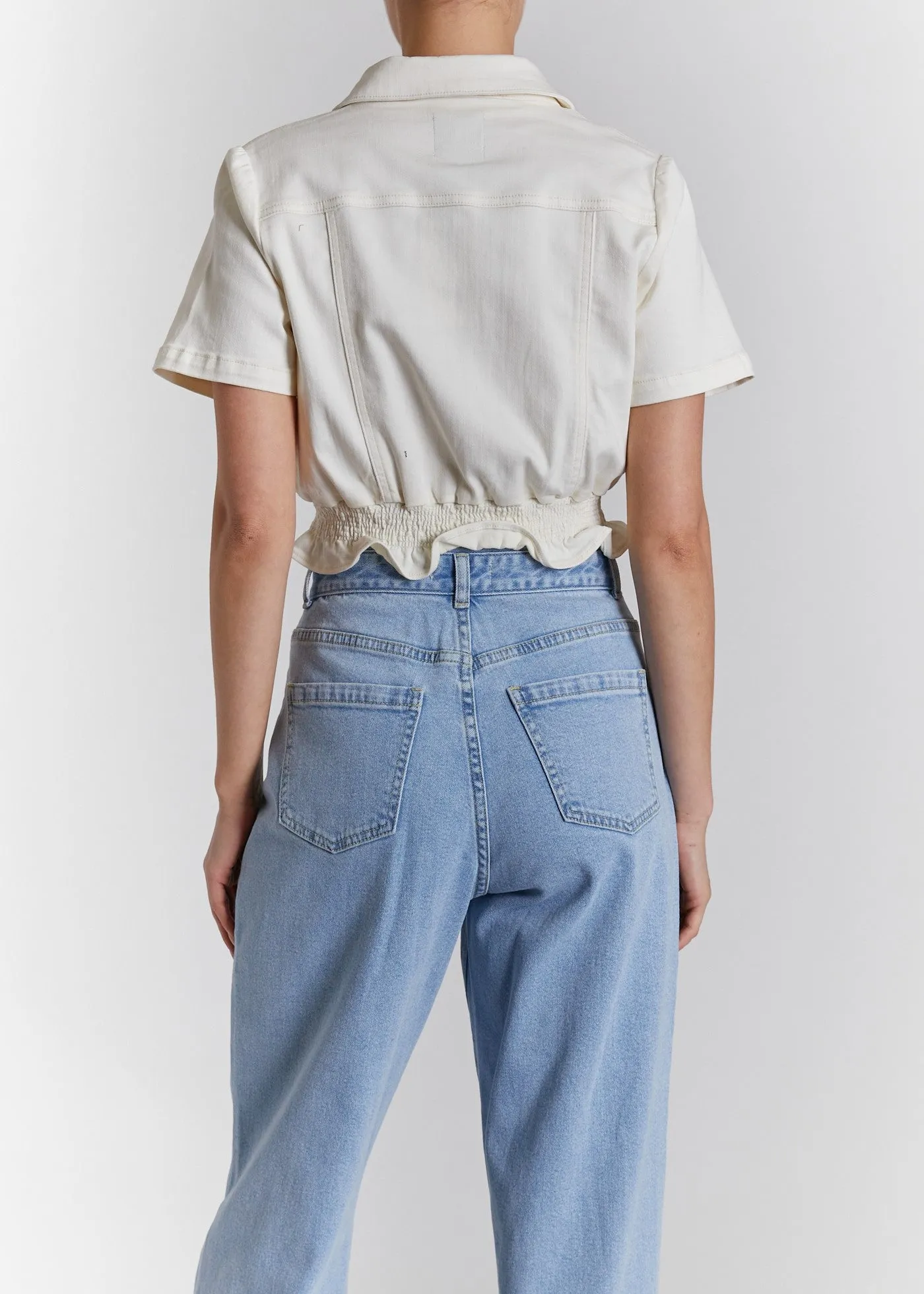 Short Sleeved Cropped Jacket