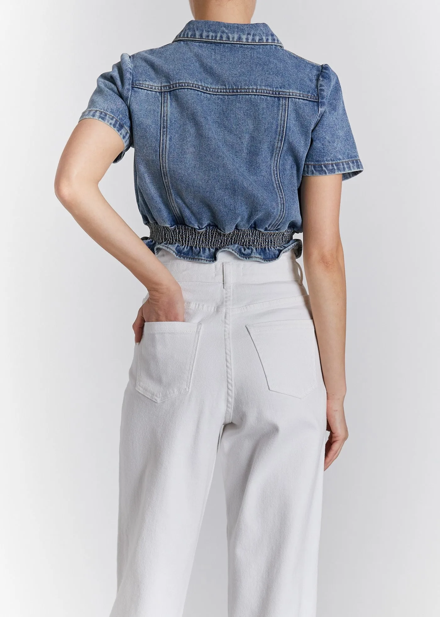 Short Sleeved Cropped Jacket