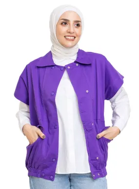 Sparkle Purple RD-Gabardine Vest