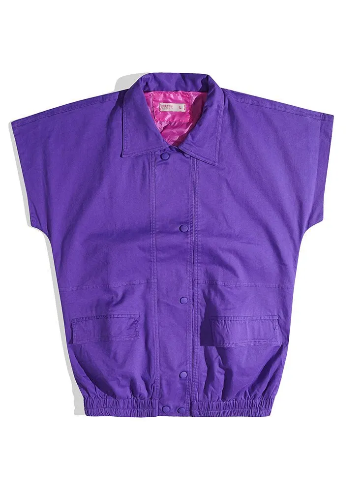 Sparkle Purple RD-Gabardine Vest