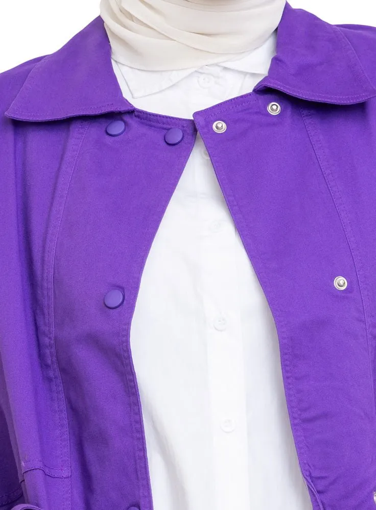 Sparkle Purple RD-Gabardine Vest