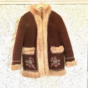 Stunning Vintage Shearling Jacket size 8-10