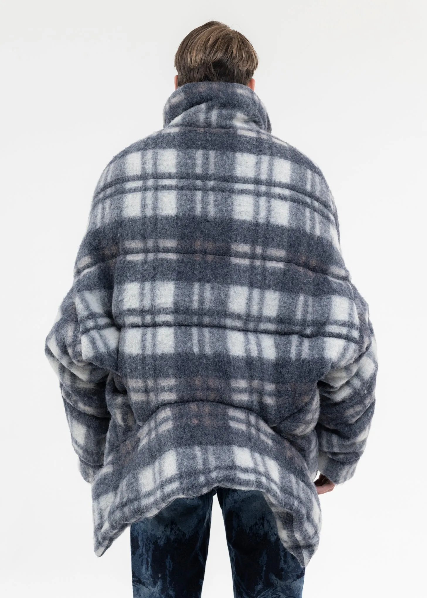 UPSIDE DOWN JACKET IN CHECK PATTERN