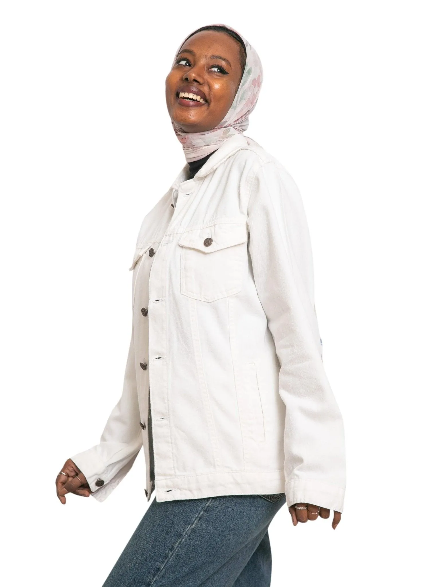 White Denim Jacket