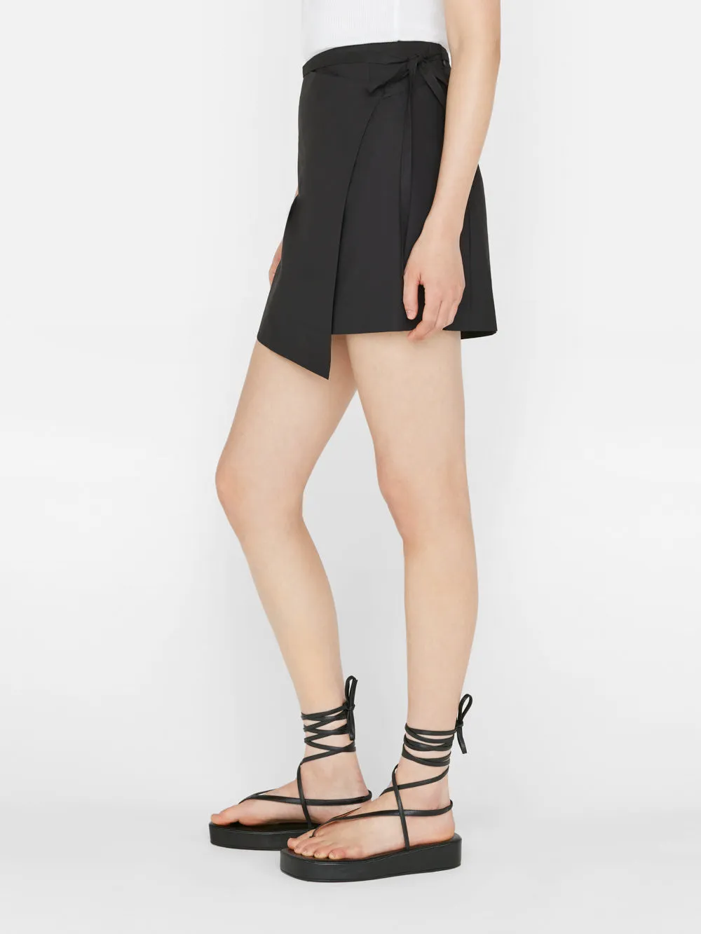 Wrap Mini Skirt -- Noir